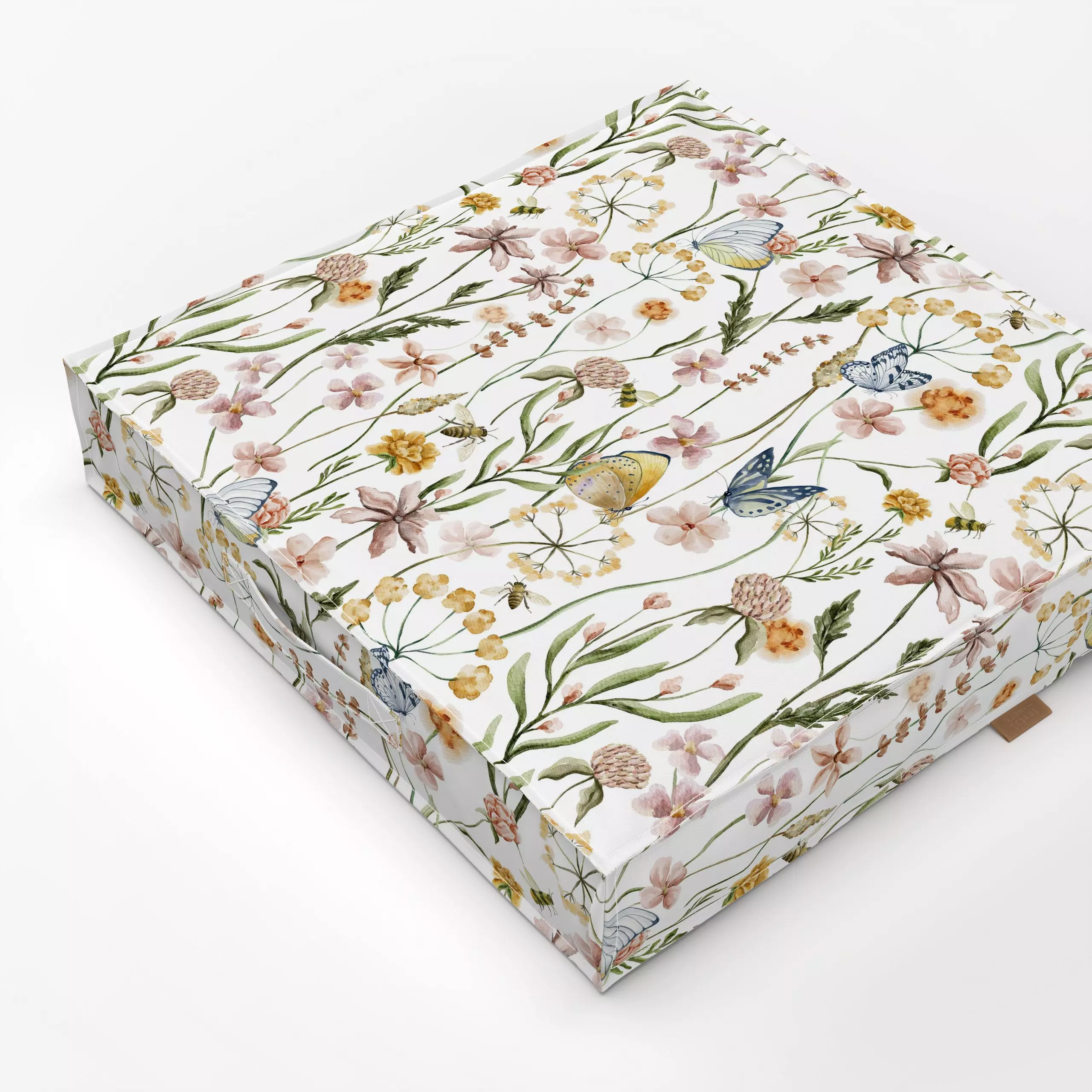 Bodenkissen Sommer Wiese 5 - Blumen & Florales, Pflanzen & Botanik - von „Uta Naumann"; Muster, skandinavisch, Blumen, Garte...