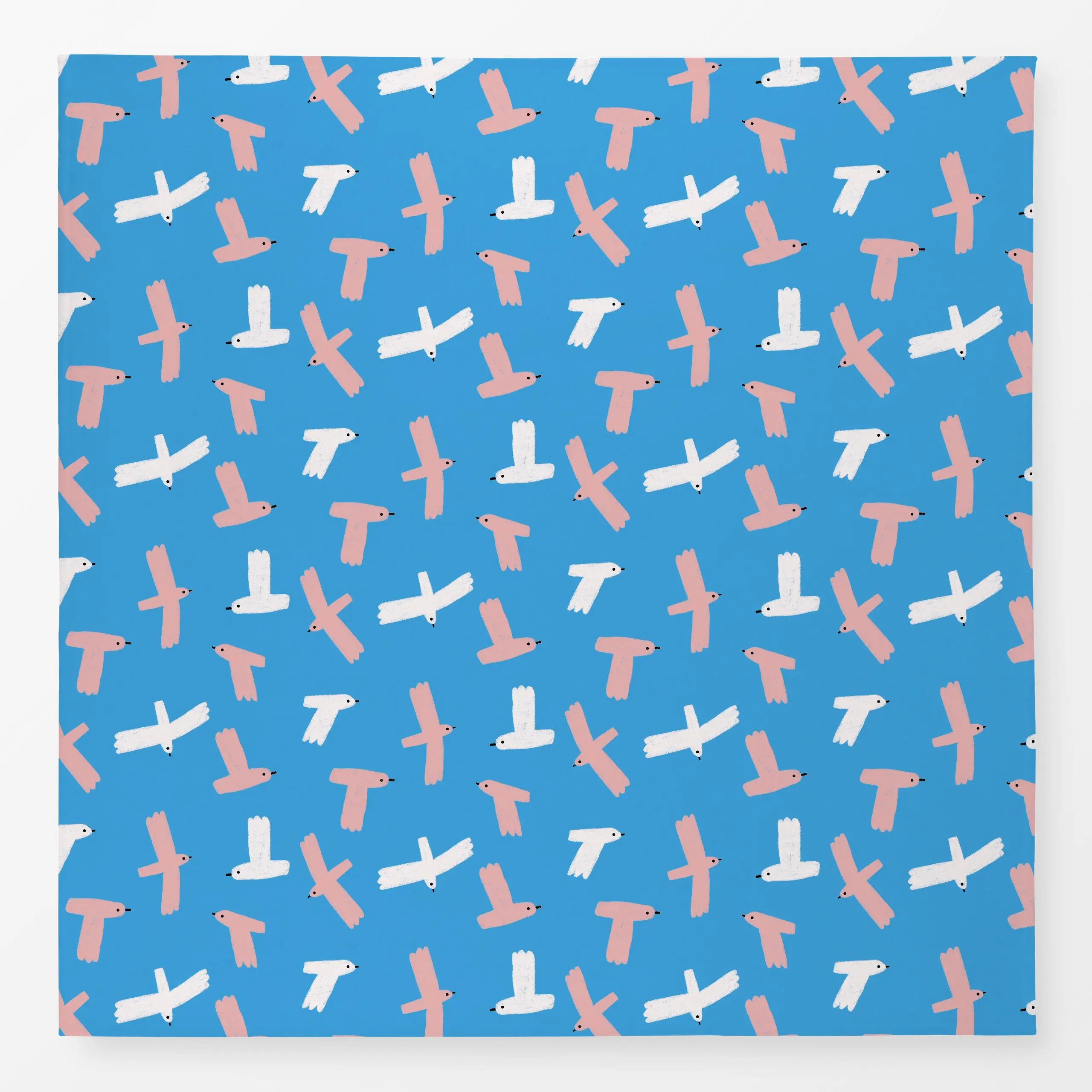 Tischdecke Fliegende Vögel - Blau, Tiere, fürs Kinderzimmer, Frühling, von Au Contraire