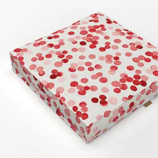 Bodenkissen Weihnachten Punkte Dots Red