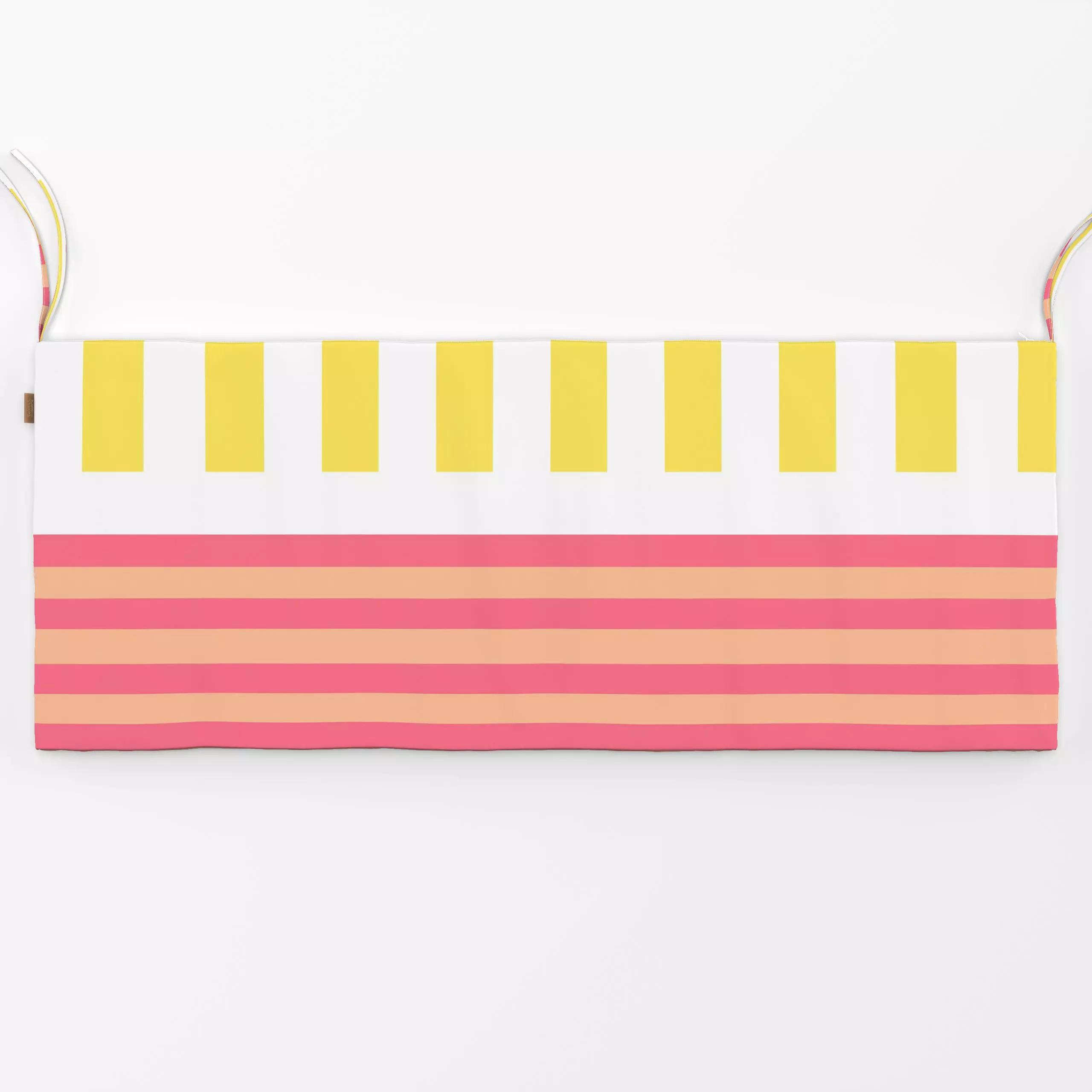 Bankauflage Stripes to Mix - Sommer, Symbole & Muster - von „Jana Moßmann"; Streifen, Strand, gestreift, peach, Streifenmust...