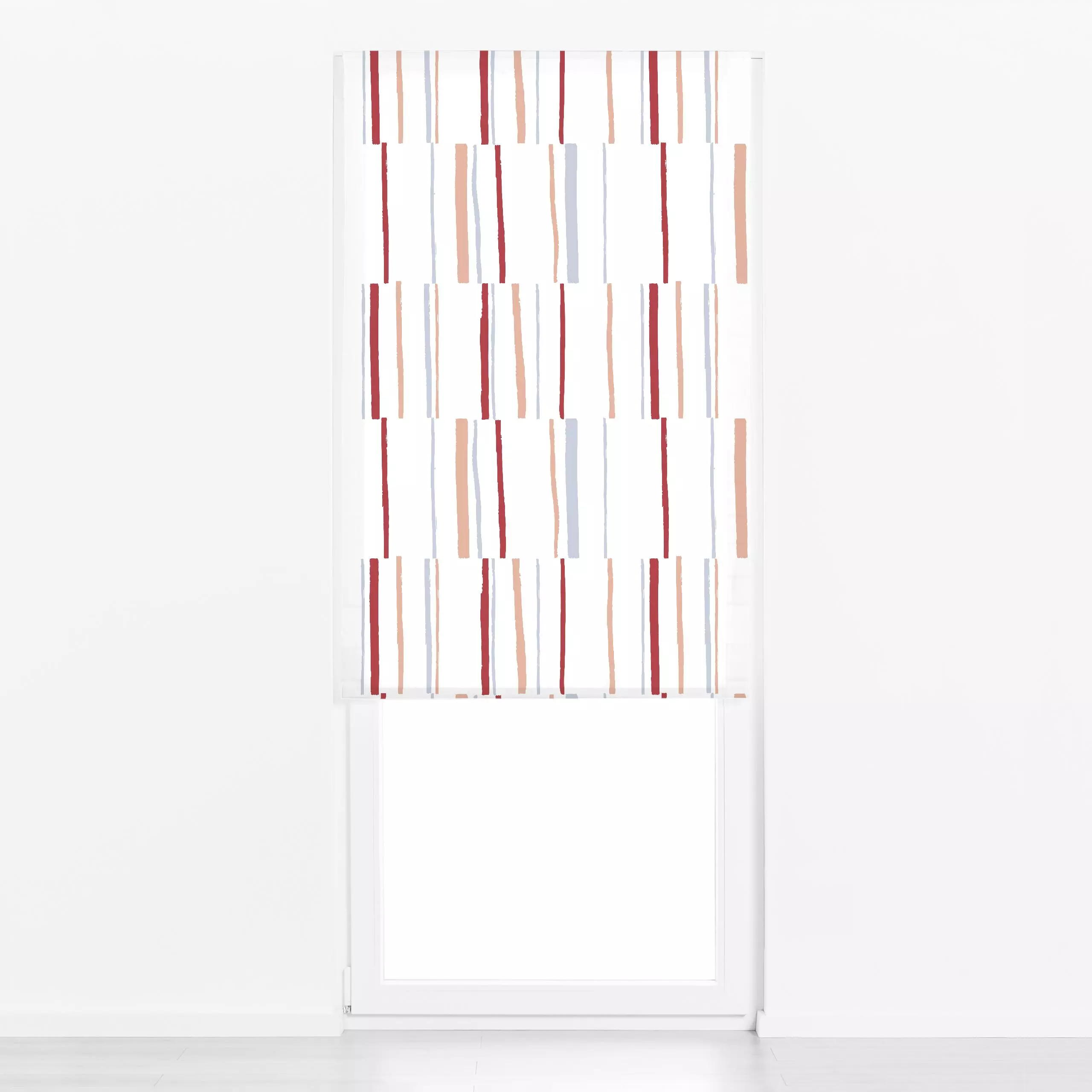 Raffrollo Tinsel - Weihnachten, Symbole & Muster, Anlässe - von „Barlena"; minimal, Streifen, skandinavisch, Weihnachten, mo...