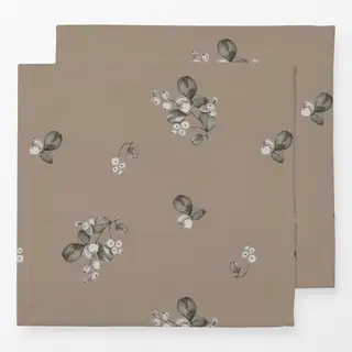 Servietten Schneebeeren Watercolor braun