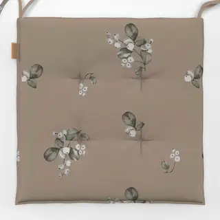 Sitzkissen Schneebeeren Watercolor braun