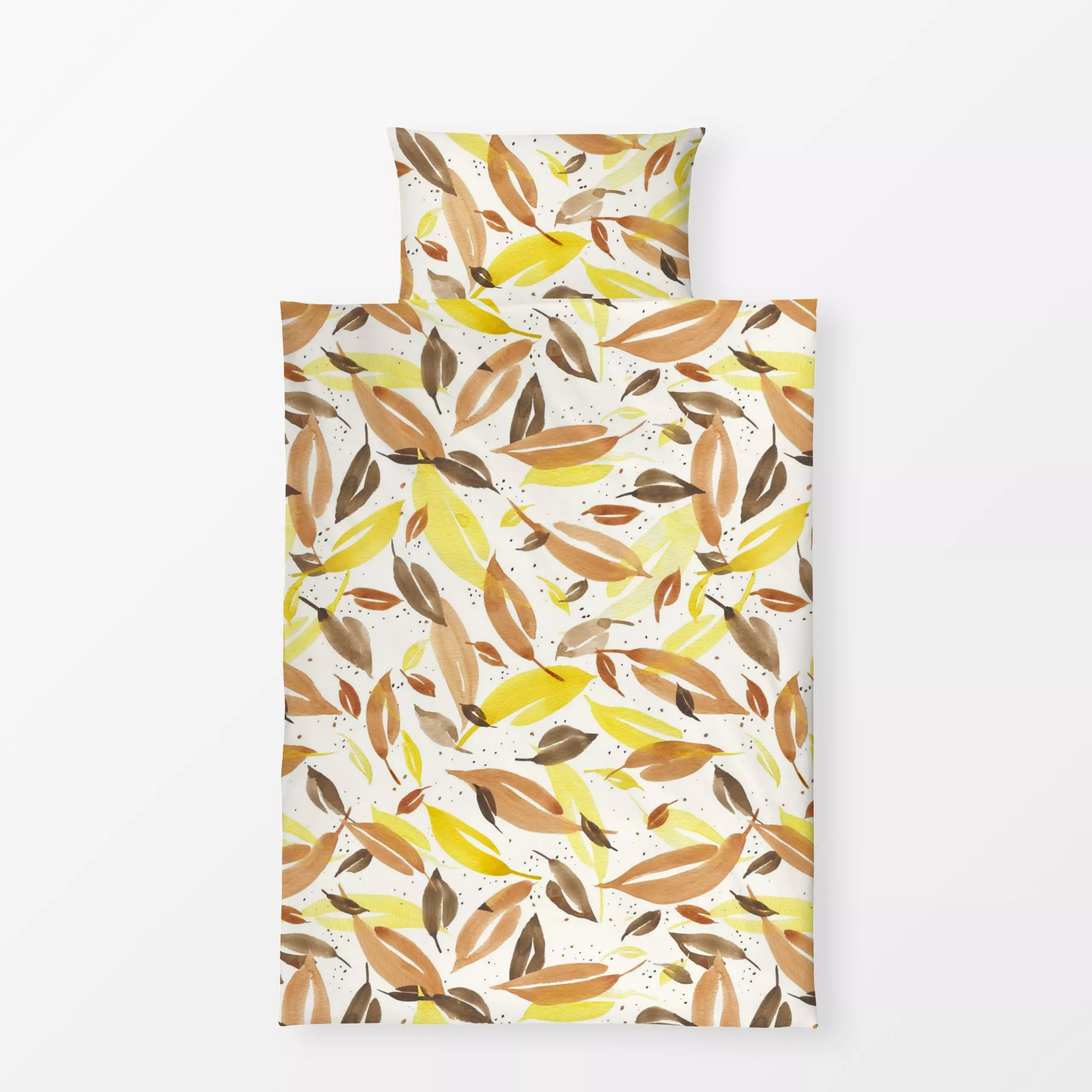 Bettwäsche Fall Leaves - Blumen & Florales, Herbst - von „Studio Salz“; Blätter, warm, herbstlich, Herbstlaub, studiosalz