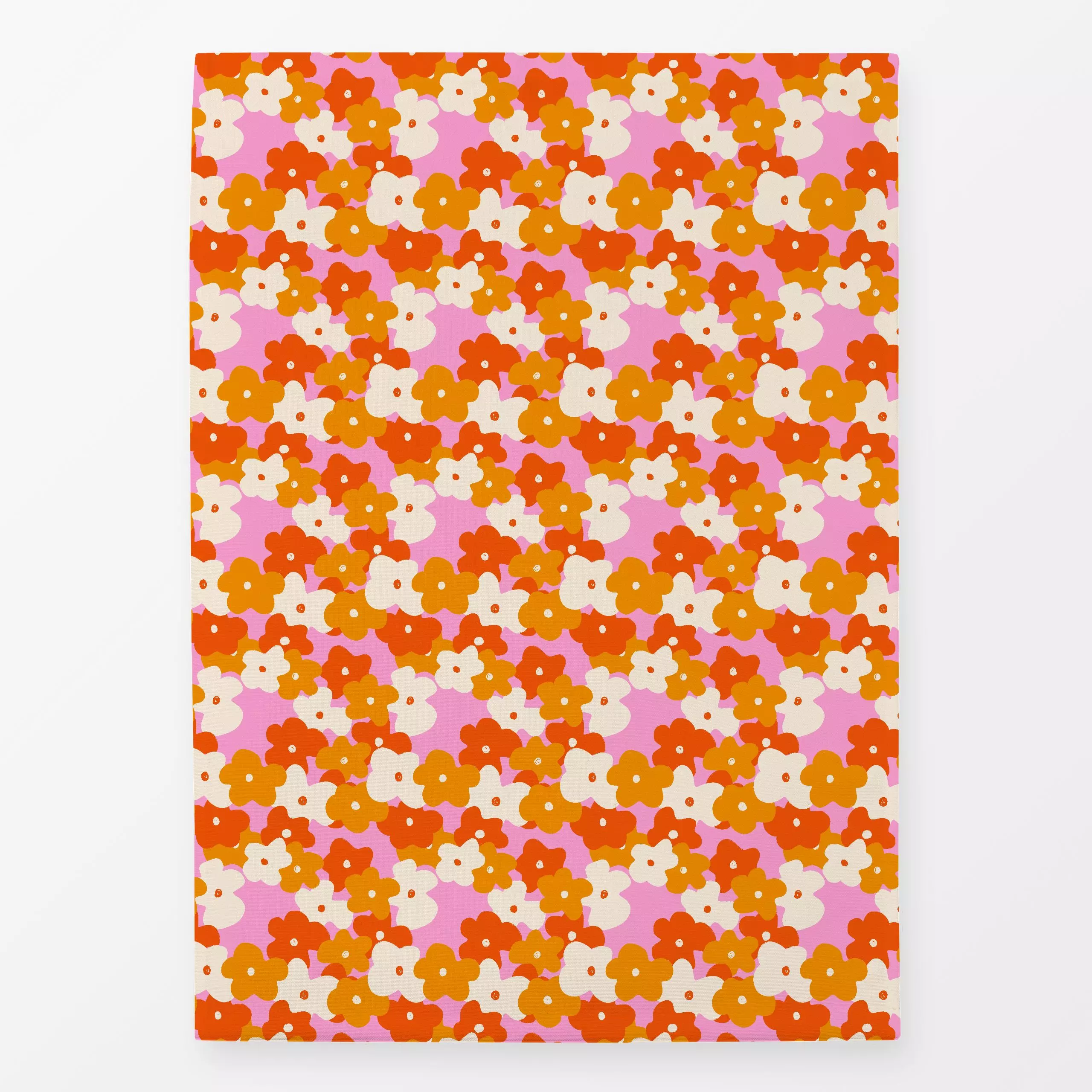 Geschirrtücher Retro Flowers - Blumen & Florales, Herbst, Retro & Vintage - von „Janna Schipper"; hippie, Muster, Illustrati...