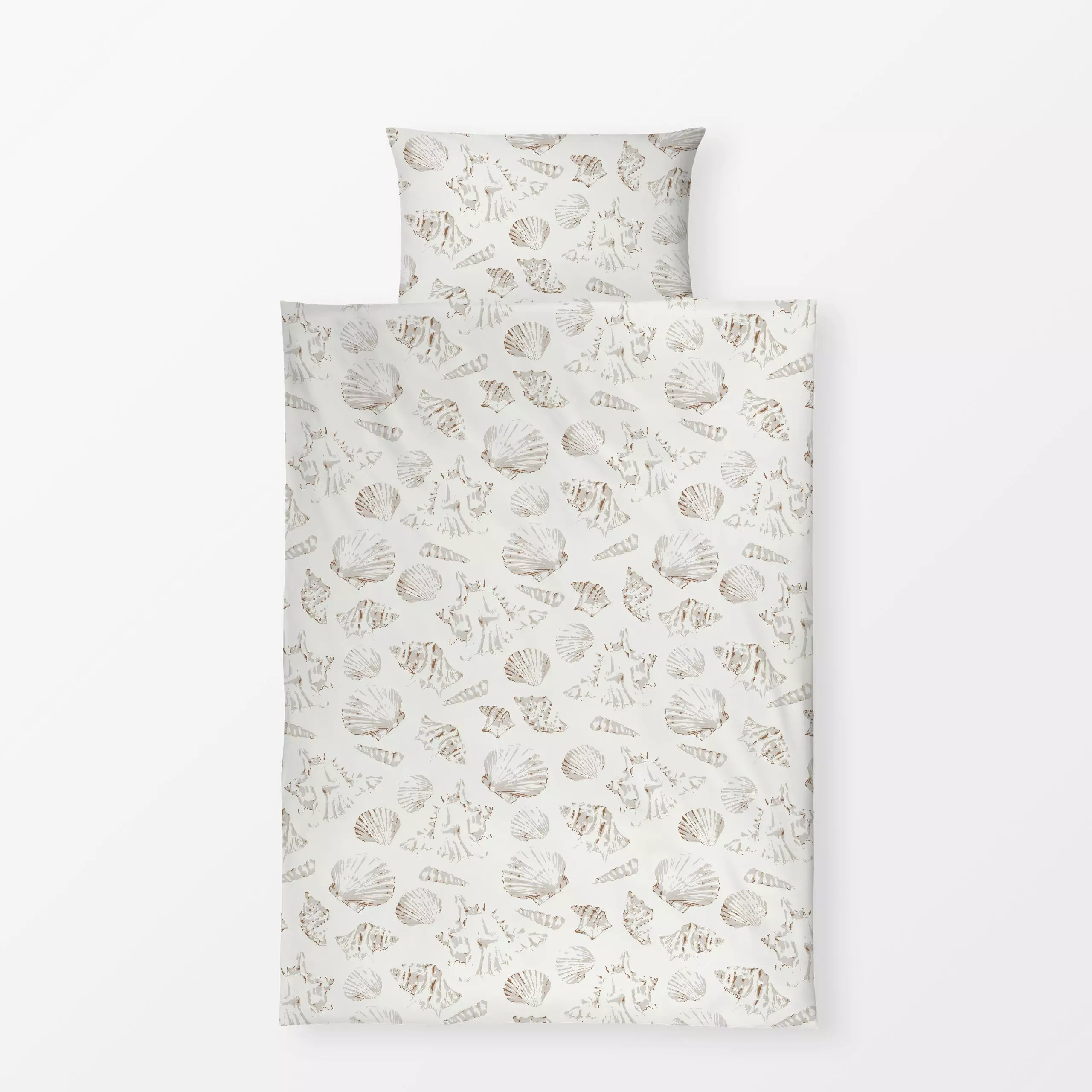 Bettwäsche Muscheln sand - Natur & Landschaft, Sommer - von „Katrin Graff"; Meer, Strand, Urlaub, summer, Mittelmeer, ocean,...