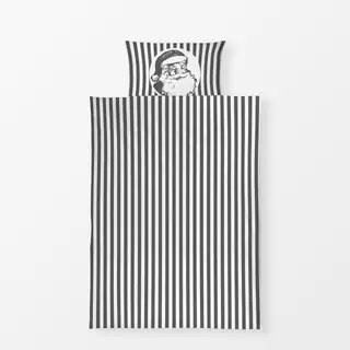Bettwäsche Weihnachtsmann Streifen