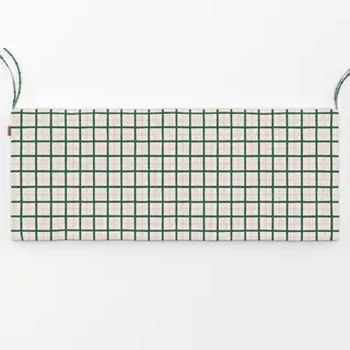 Bankauflage Karo Grün Beige Muster