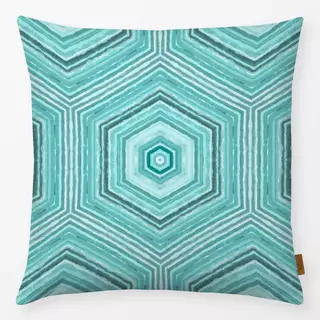 Kissen Watercolor Honeycomb mint