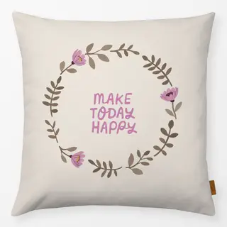 Kissen Kranz Happy