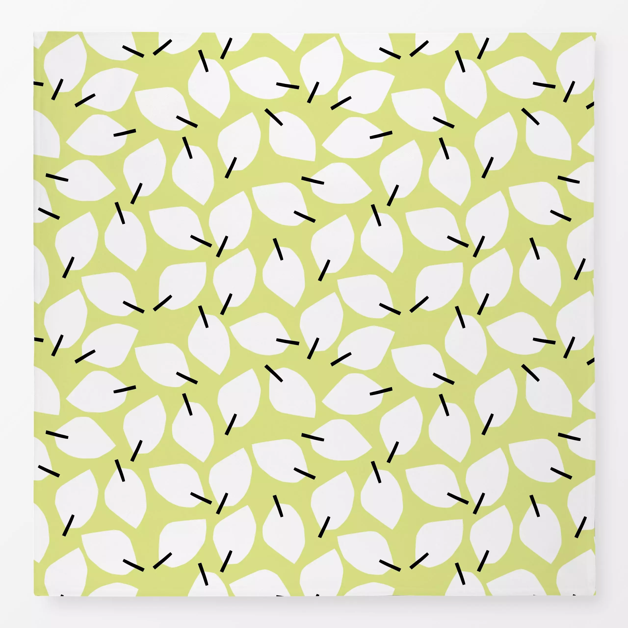 Tischdecke Abstract Leaves Light Green - Blumen & Florales, Symbole & Muster - von „Lisa Jasmin Bauer"; Muster, abstrakt, Bl...