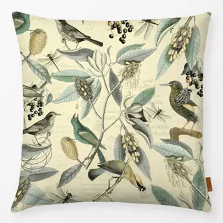 Kissen Nostalgic Magnolia Birds Green