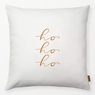 Kissen Ho Ho Ho beige mandel braun