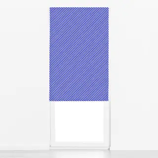 Raffrollo Diagonale Streifen Blau