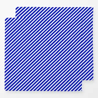Servietten Diagonale Streifen Blau