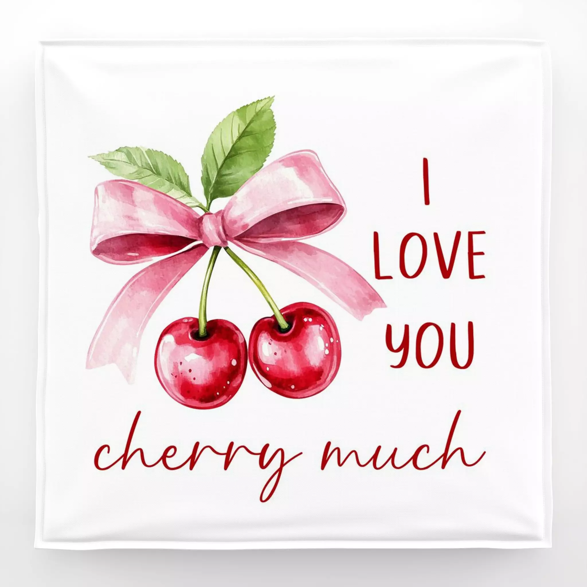 Bodenkissen I Love You Cherry Much I Love You Cherry Much