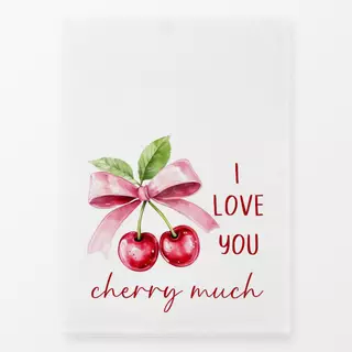 Geschirrtuch I Love You Cherry Much