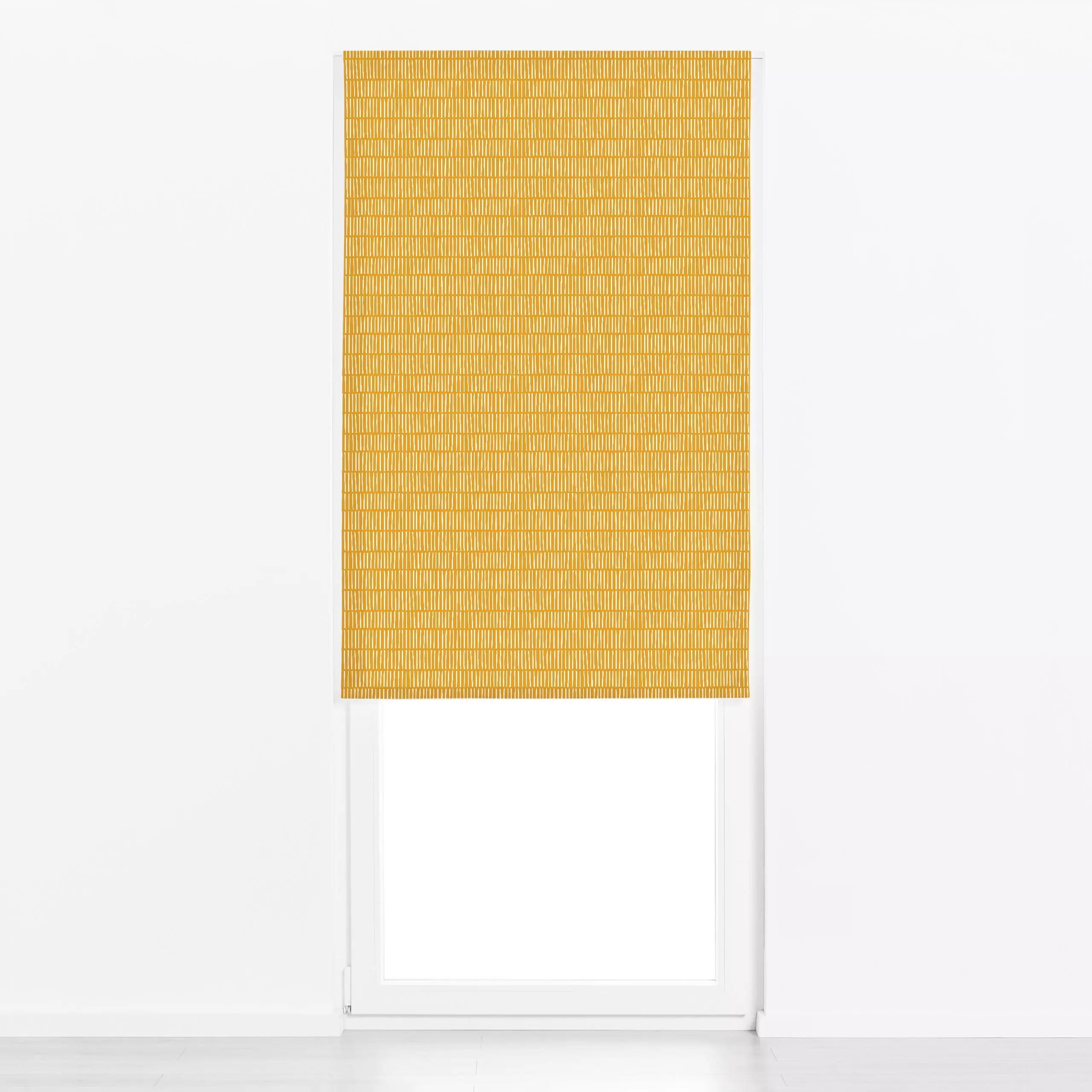 Raffrollo Streifen orange - Frühling, Symbole & Muster - von „Julia Schumacher"; abstrakt, Streifen, gestreift, juliaschumac...