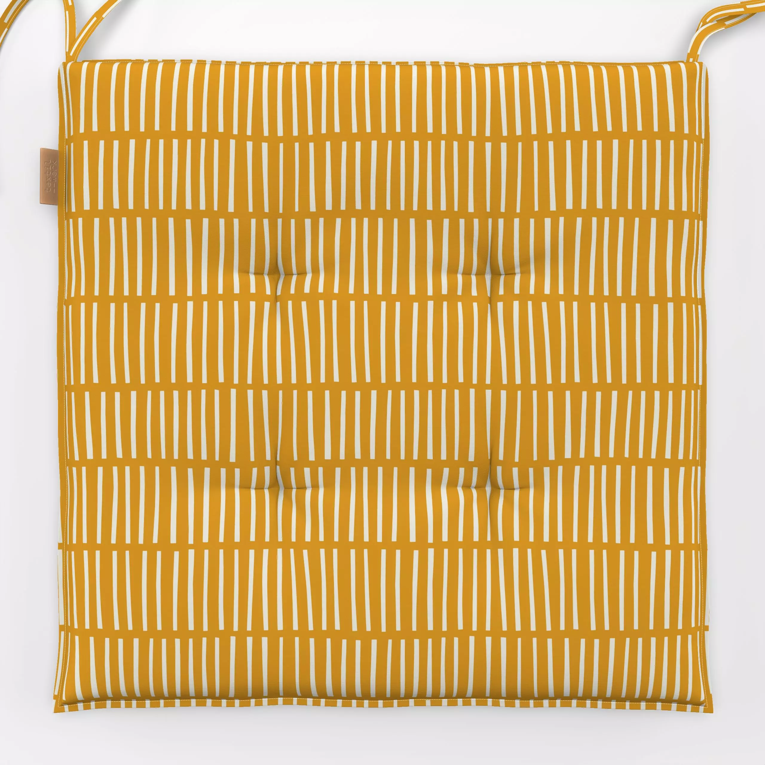 Sitzkissen Streifen orange - Frühling, Symbole & Muster - von „Julia Schumacher"; abstrakt, Streifen, gestreift, juliaschuma...