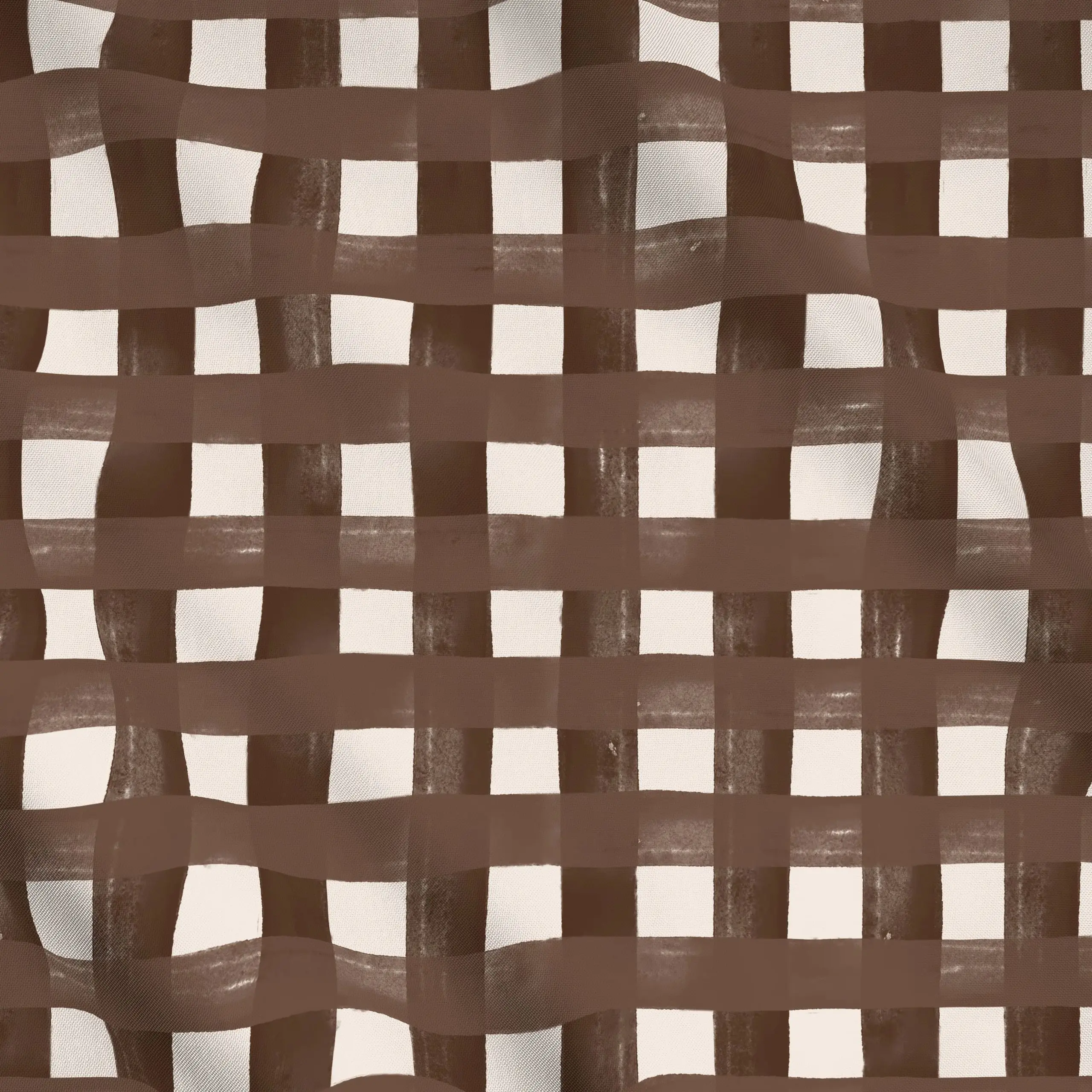 Meterware Art Karo braun - Symbole & Muster - von „Kruth Design"; Streifen, Weihnachten, Karo, weihnachtlich, Weihnachtsdeko...