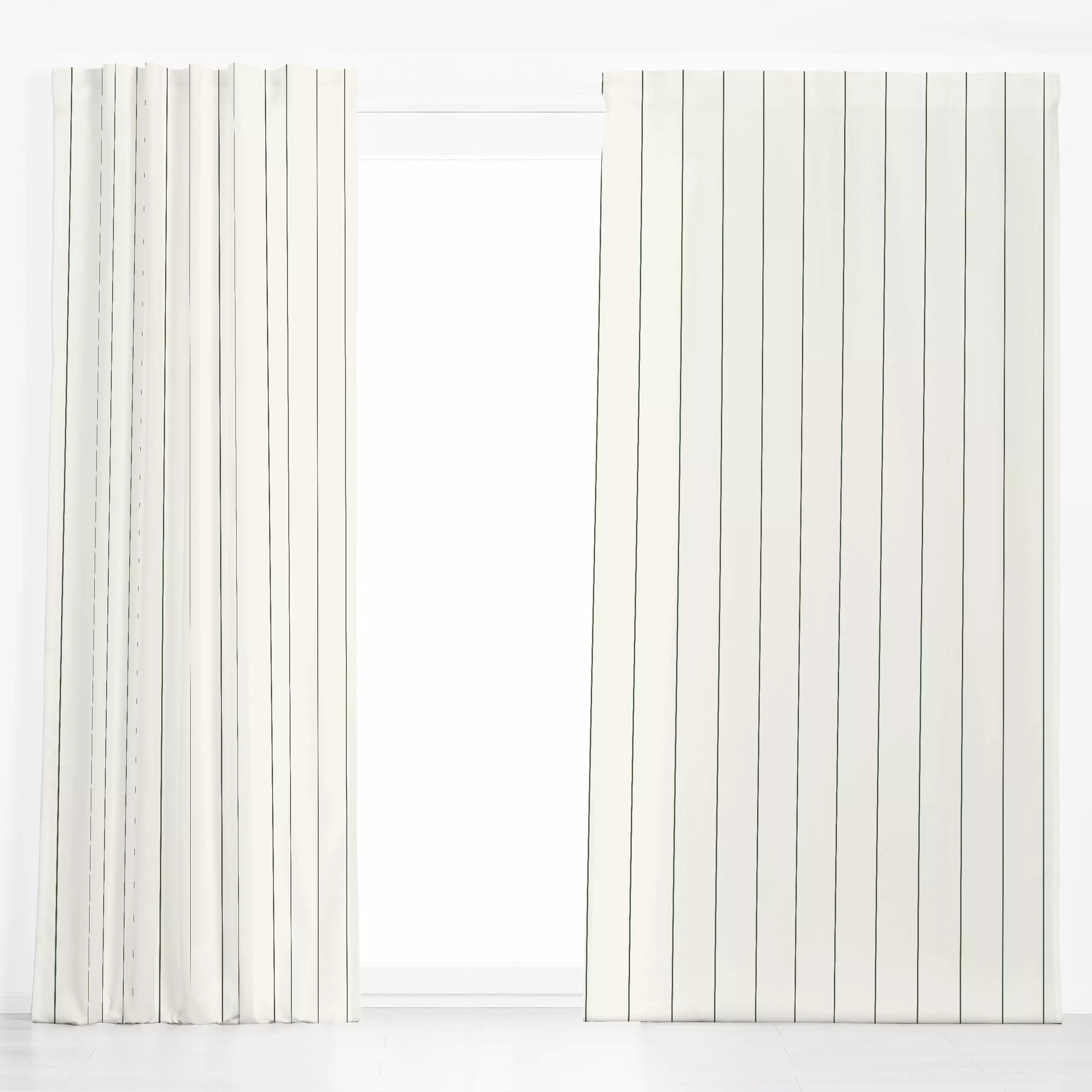 Dekovorhang Streifen beige grün - Herbst, Symbole & Muster - von „Julia Schumacher"; Streifen, gestreift, juliaschumacher, o...