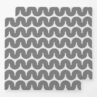 Servietten Black Waves