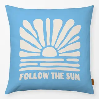 Kissen Follow The Sun blue