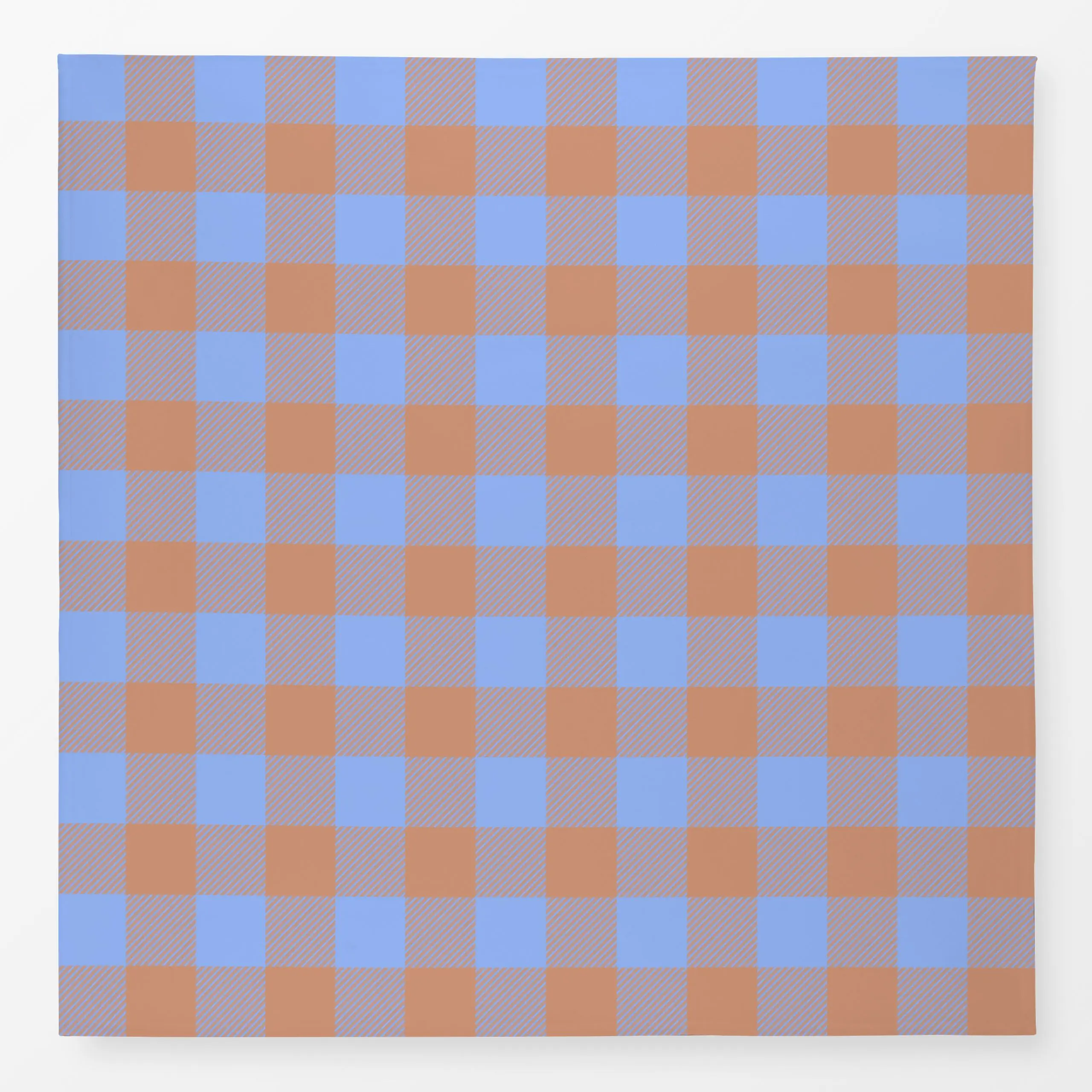 Tischdecke Big Modern Gingham Ocker - Symbole & Muster - von „Studio ROSAGRAU"; Muster, Orange, Karo, Herbst, ocker, hellbla...