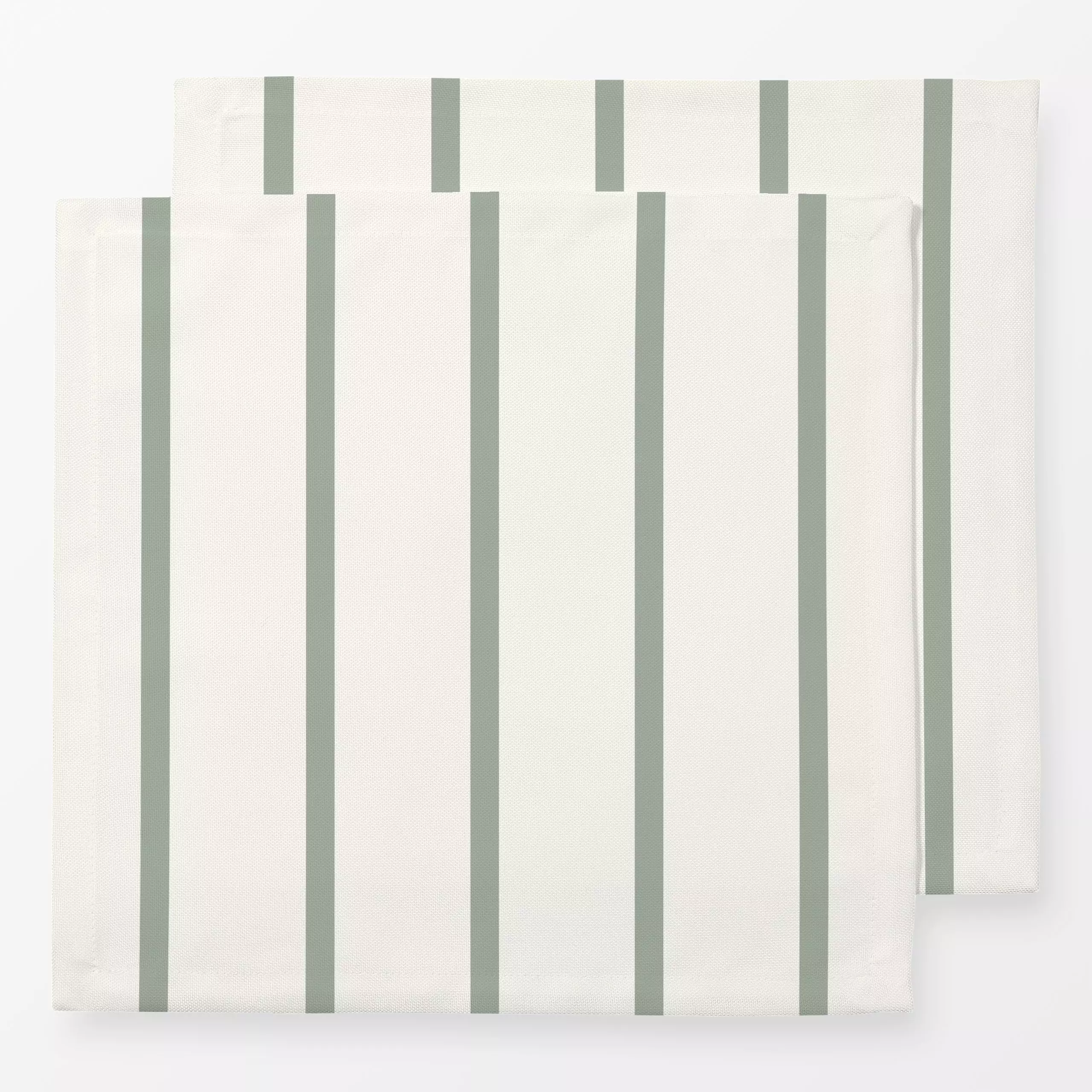 Servietten Vertikale Streifen beige sage - Symbole & Muster - von „Kathrin Woo"; boho, Streifen, Geometrisch, modern, stripe...