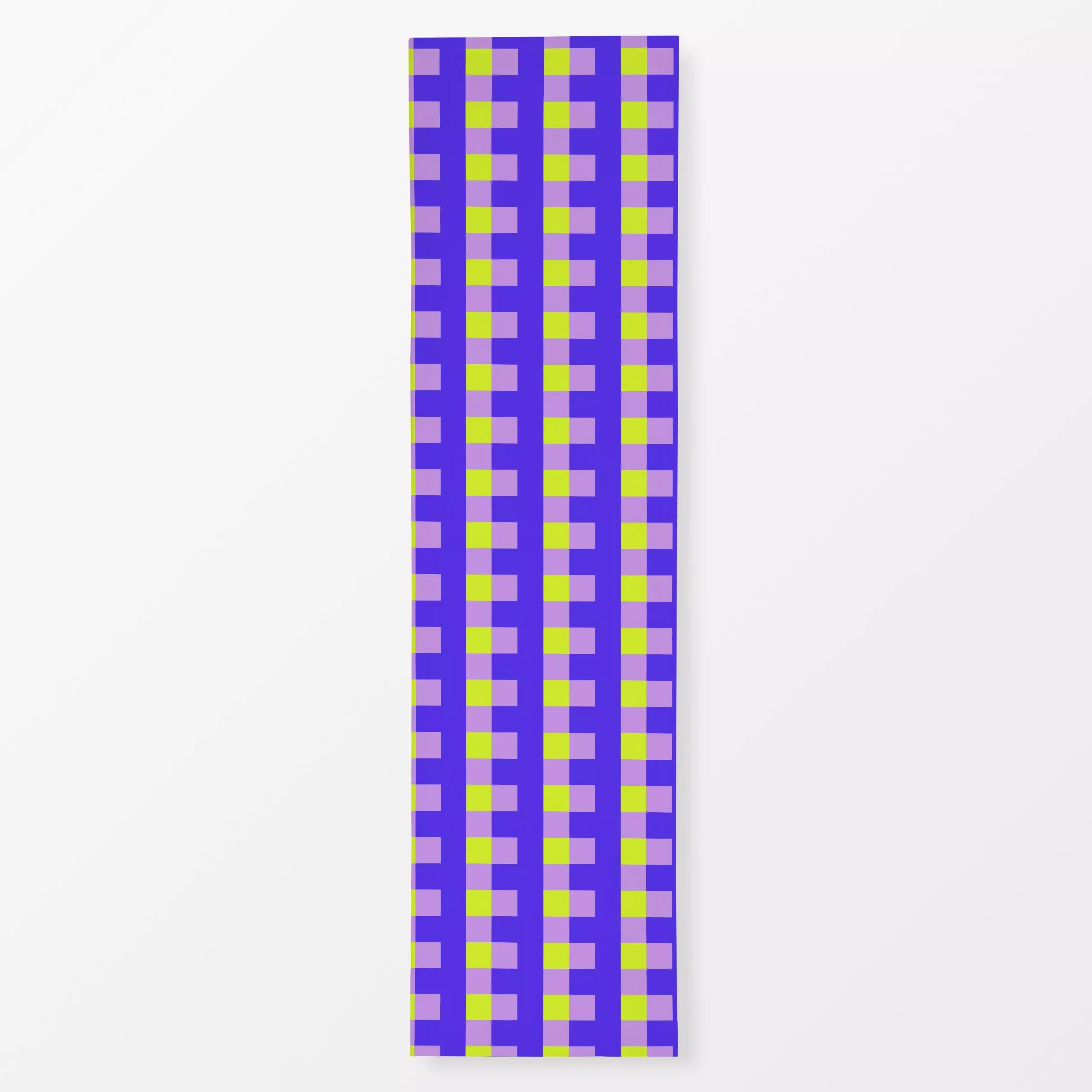 Tischläufer Fun Pixels - Symbole & Muster - von „Julia Schumacher"; Streifen, gelb, frisch, Karos, kariert, fun, gestreift, ...