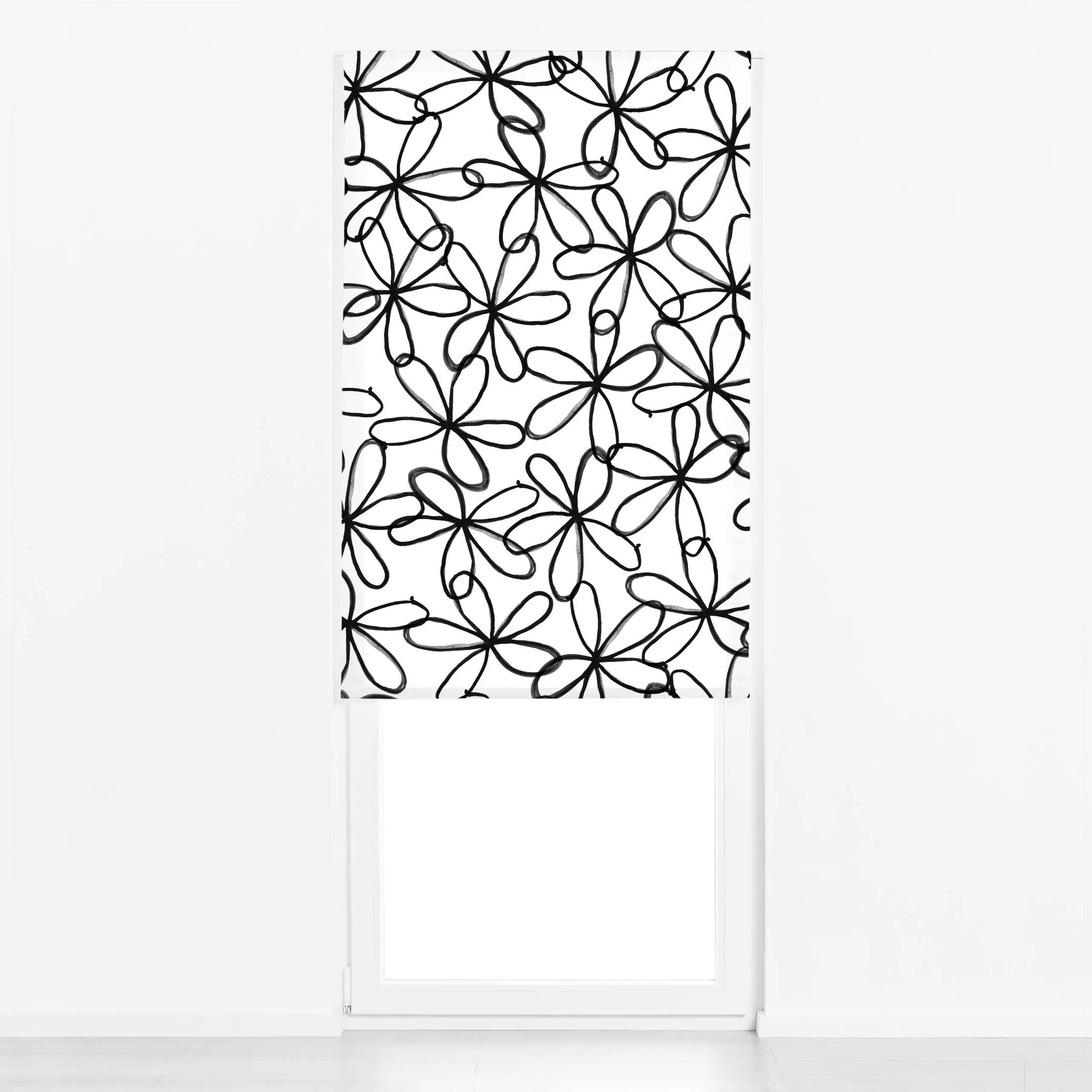 Raffrollo Blumenwiese im Frühling 2 - Blumen & Florales - von „Uta Naumann"; Natur, skandinavisch, Blumen, Retro, Blüten, Hy...