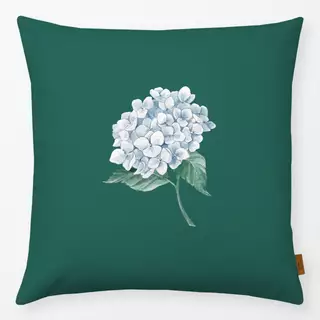 Kissen Hortensie Aquarell grün
