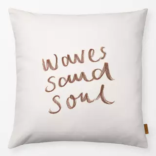 Kissen Waves Sand Soul braun