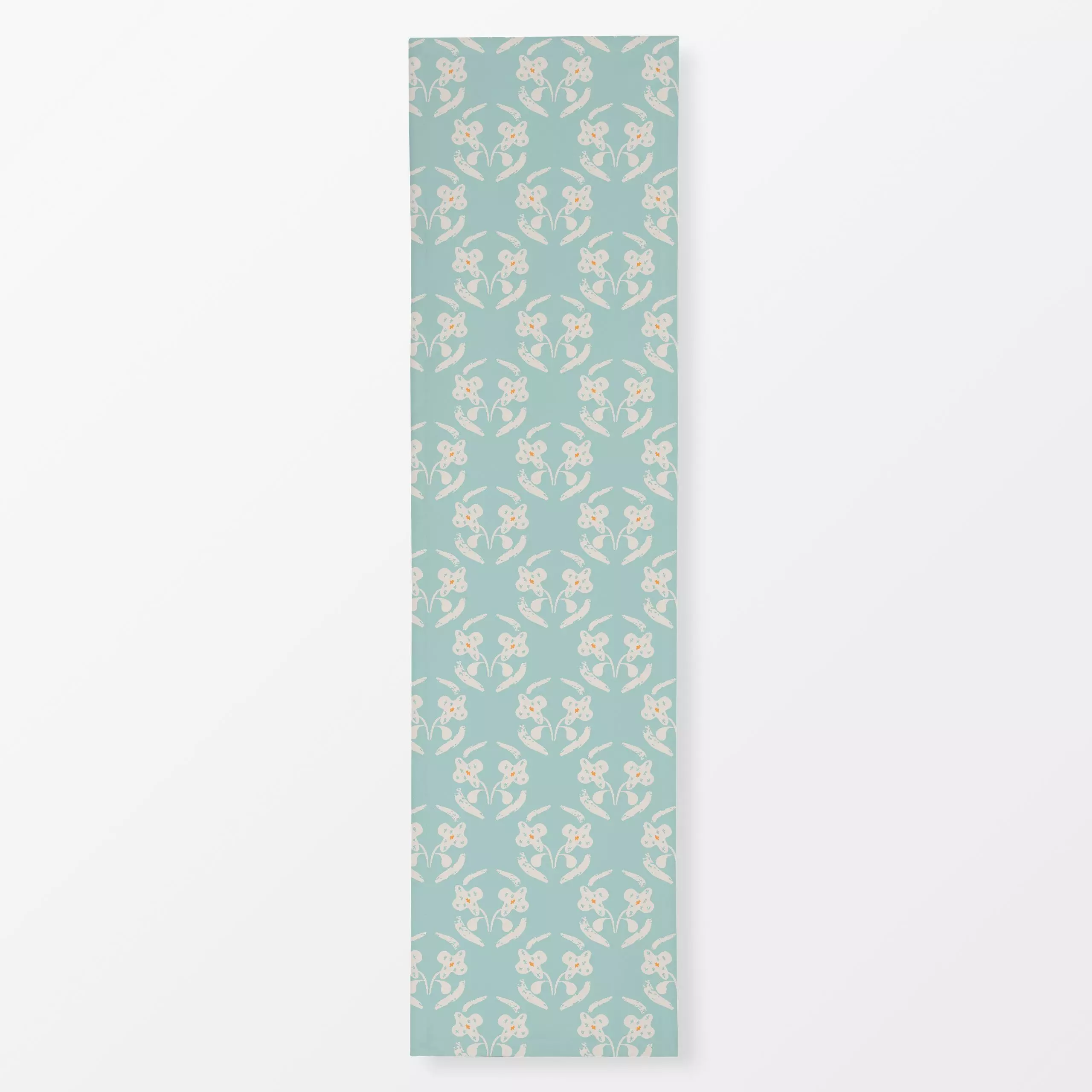 Tischläufer Flowerpot türkis - Blumen & Florales, Frühling - von „Patries Elisabeth"; Muster, Kinder, allover, Retro, Orange...