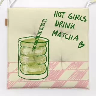 Sitzkissen Hot Girls Drink Matcha