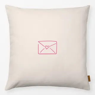 Kissen Love Letter pink