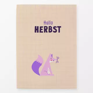 Geschirrtuch Herbstliebe Fuchs hell