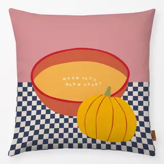 Kissen warm food warm heart