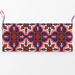 Bankauflage Azujelo Muster2 pink