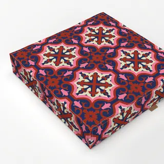 Bodenkissen Azujelo Muster2 pink