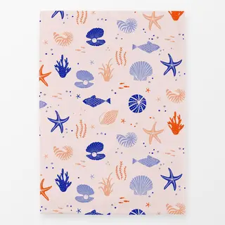 Geschirrtücher coastal summer allover