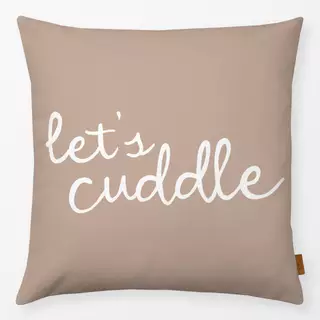 Kissen Let's Cuddle beige
