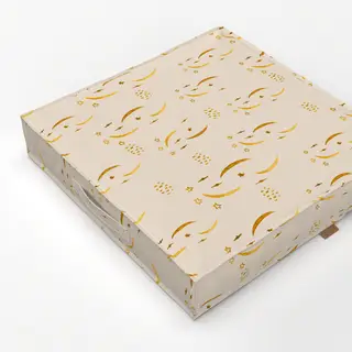 Bodenkissen Midsummer MondSterne hellbeige