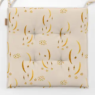 Sitzkissen Midsummer MondSterne hellbeige