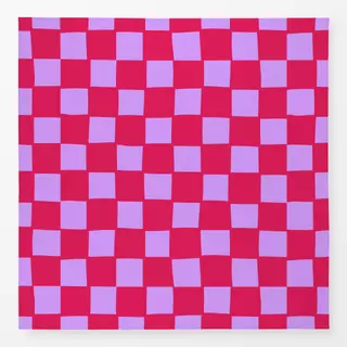 Tischdecke Karo Liebe rot flieder NO2