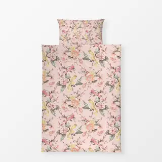 Bettwäsche Pink Chinoiserie Garten