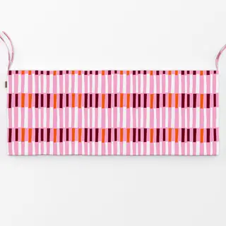 Bankauflage Streifenmix Pink