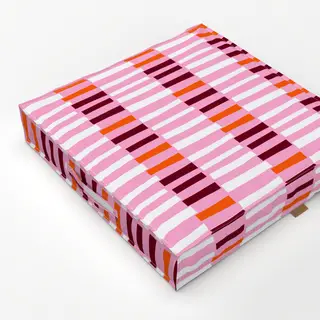 Bodenkissen Streifenmix Pink