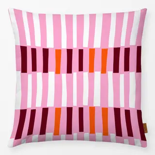 Kissen Streifenmix Pink