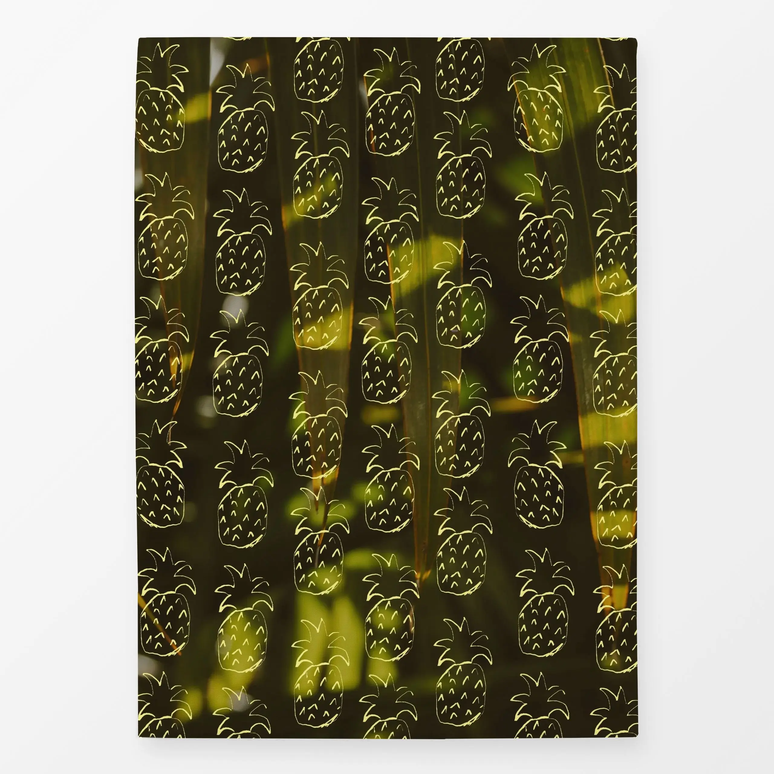 Geschirrtücher Playful Pineapple Palm Tree - Sommer, Früchte, Safari & Dschungel - von „By Anna Sienna"; Frucht, Illustratio...